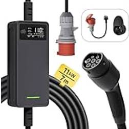 dé EV Laddare CEE Laddkabel Typ 2 11 kW