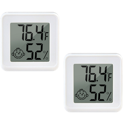Evermart Mini Digitalt Termometer Hygrometer 2 Stk