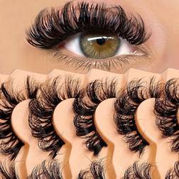 Shine D Curl Natural Messy Faux Mink False Lashes