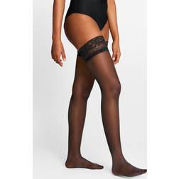 Lindex Semi Shine Stay Ups - 40 Denier