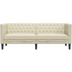 vidaXL 372667 Cream Sofa 194cm 3 Seater