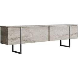 ManoMano Modern Travertine Effect Beige TV Bench 180x50cm