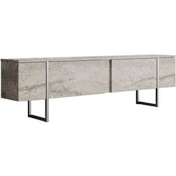 ManoMano Modern Travertine Effect Beige TV-bänk 180x50cm
