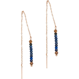 Sloya Lumia Drop Earrings - Rose Gold/Lapis