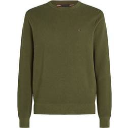 Tommy Hilfiger Essential Structure Sweater - Olive Green