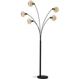 Lindby Lielle Brown/Black Floor Lamp 190cm