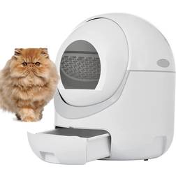 Jrcfnss Smart 5G WiFi APP Controlled Automatic Self-Cleaning Litter Box