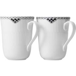Royal Copenhagen Sort Riflet Blonde Mugg 36cl 2st