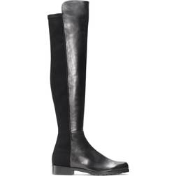 Stuart Weitzman 5050 Boot Over-The-Knee, Black Nappa Leather