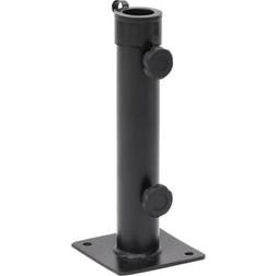 vidaXL Parasollfot för Ø38 48 mm Stolpe Matt Svart Stål