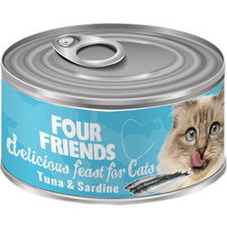 Four Friends Våtfoder Tonfisk Sardeller för Katt 24 st x 85 g