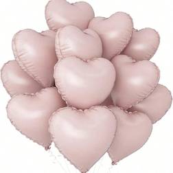 Shein Pink Heart Balloons 18 Inch Pearl Pink