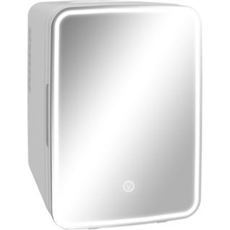Homcom Mini Fridge with LED Mirror Cooler White