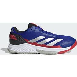 adidas Courtquick Padel Shoes - Lucid Blue/Silver Metallic/Lucid Red