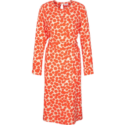 Seidensticker Crew Neck Dress - Orange