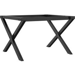 vidaXL X-Frame Black Table Leg 38cm