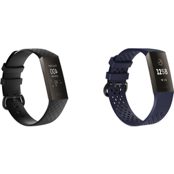 Evermart Silicone Strap Pack for Fitbit Charge 3/4
