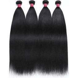 UNice Yaki Hair Bundle 20 inch Black 4-pack