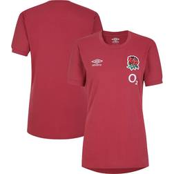 Umbro England Rugby Leisure T-Shirt Red Womens