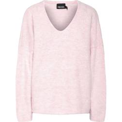 Pieces Pam Knitted Pullover - Pink A Boo