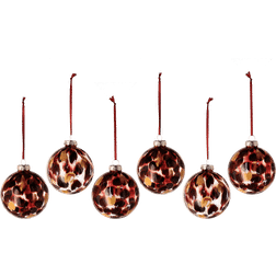 Scandi Living Overcast Bauble Red Juletræspynt 8cm 6stk