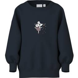 Name It Sweatshirt - Dark Sapphire/Ballet Mouse
