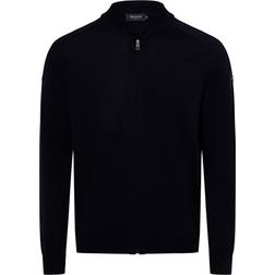 Maerz Plus Size Stand-up Collar Cardigan - Blue
