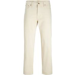Jack & Jones Jjieddie Jjcooper Am 469 Loose Fit Jeans - Vit/White Denim
