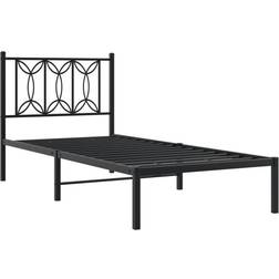 vidaXL Sengeramme i Metall med Hodegavl 90x200 cm Sängram