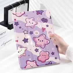 Shein Cute Purple Star Cloud Pattern Case