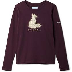 Columbia Girl's Hazeldel Hil Long Sleeve Graphic T-shirt - Moonvista/Foxy Madras