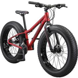 Mongoose Boys' 24” Argus Trail Fat Tire Mountain Bike - Red Men's Bike