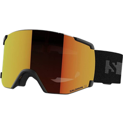 Salomon S/View Snowboard Ski Goggles - Black/ML Mid Red