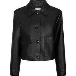 Neo Noir Romana Faux Pu Jacket - Black