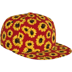 Cywemop Snapback Hats - Sunflowers On Red