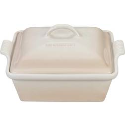 Le Creuset Meringue Heritage Square with lid 2.36 L