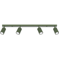 Karbon Olive Green Ceiling Flush Light 81cm
