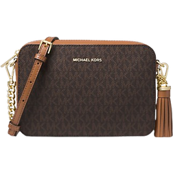 Michael Kors Jet Set Medium Logo Crossbody Bag - Brown