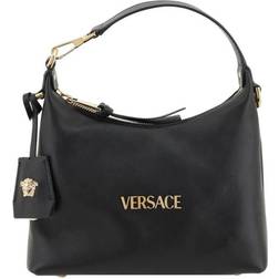 Versace Läder Hobo Handväska - Svart