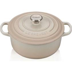 Le Creuset Meringue Signature Round med lock 4.2 L 24 cm
