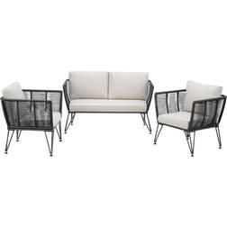 tectake Garten-Loungeset Sundo Im Rope-Design