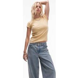 Topshop Everyday Tee - Buttermilk Yellow