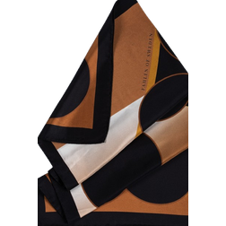 Fahlén Of Sweden Mystique Silk Scarf - Beige/Black/Brown