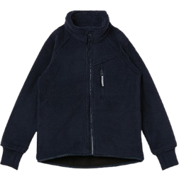 Polarn O. Pyret Kid's Sherpa Fleece Jacket - Dark Navy Blue