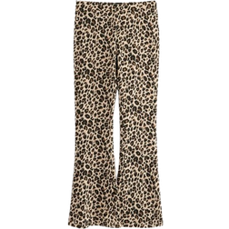 Lindex Flared Leggings With Brushed Inside - Light Beige