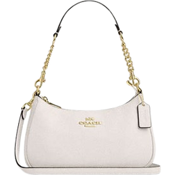 Coach Teri Shoulder Bag - Pebbled Leather/Gold/Chalk