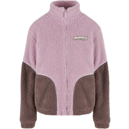 Karl Kani Sports Patch Teddy Block Track Jacket - Rose/Taupe