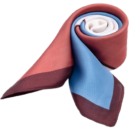 Fahlén Of Sweden Scarf - Blue/Light Brown/White