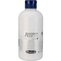Schmincke Akademie Akrylfarve Titanium White 500ml