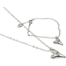 Pearls for Girls Necklace & Bracelet set - Silver